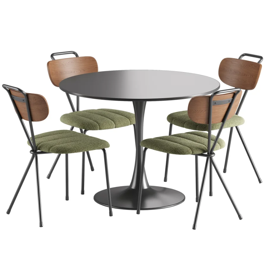 Berry Chair Tulip Table Image 4