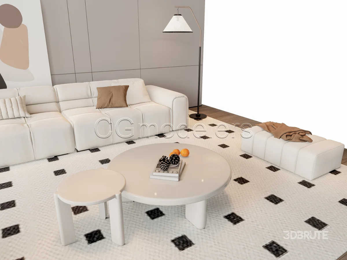 MODERN LUXURY LIVING ROOM SET 9 Image 14