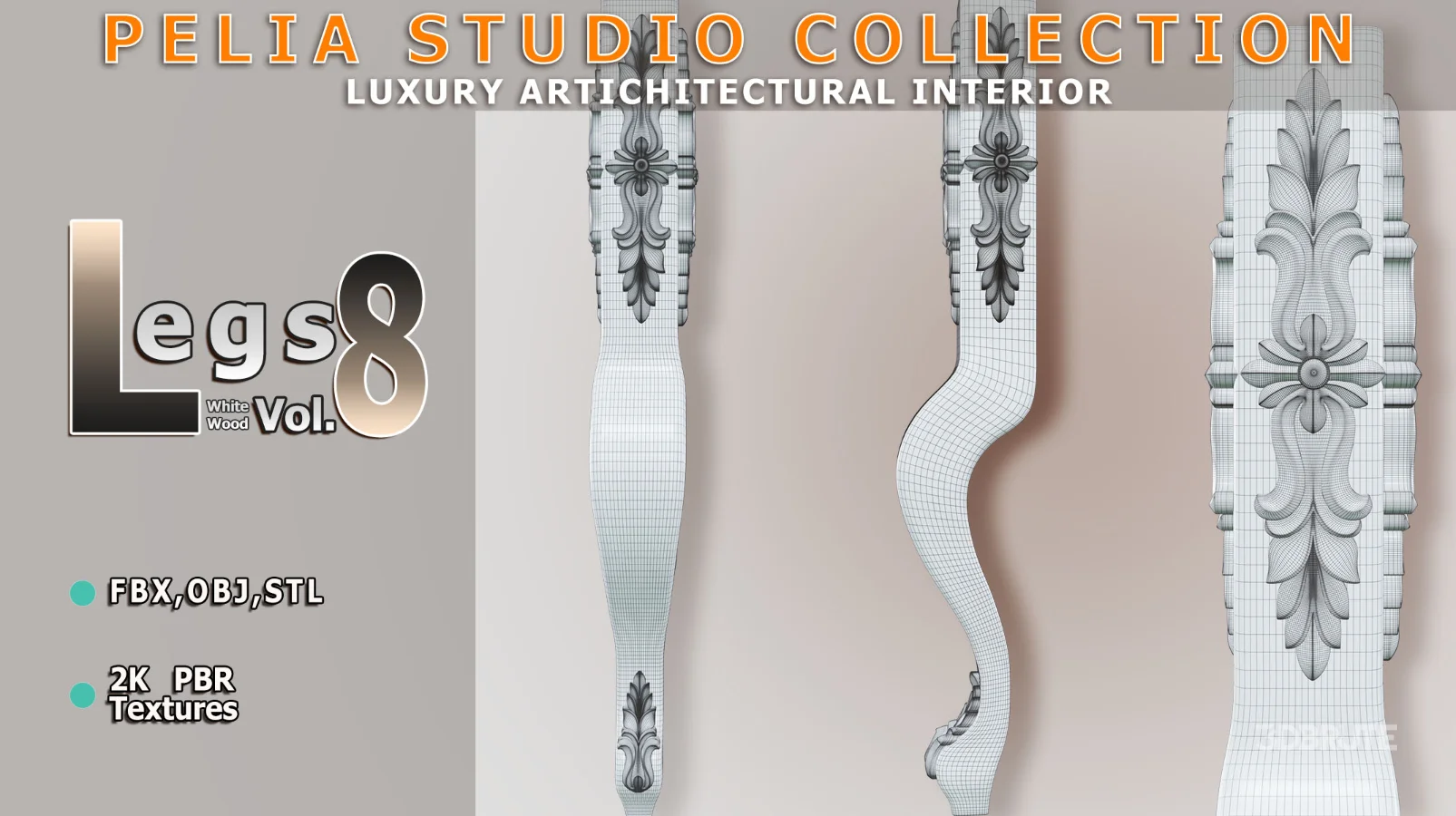 Leg-8-WhiteWood Image 2