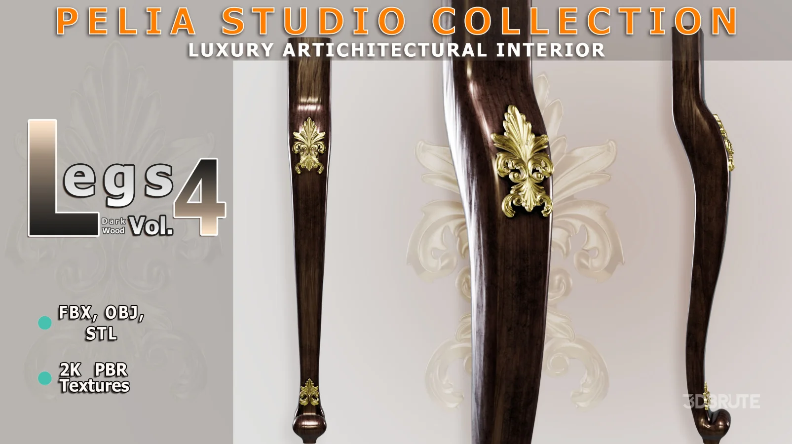 Leg-4-DarkWood Image 1