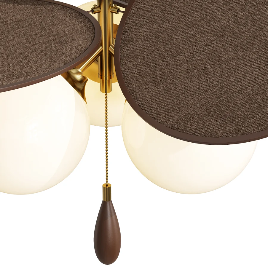 Vintage Floral Disc Ceiling Light Image 3