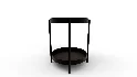 Tier Round Storage Side Table End Table - Thumbnail 3