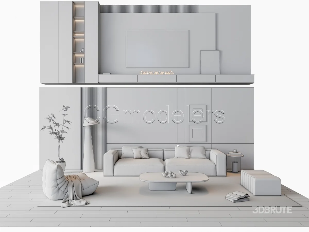 MODERN LUXURY LIVING ROOM SET 17 Image 19