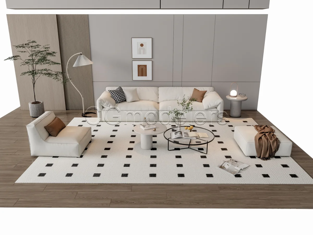 MODERN LUXURY LIVING ROOM SET 14 Image 7