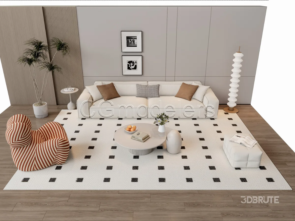 MODERN LUXURY LIVING ROOM SET 12 Image 9