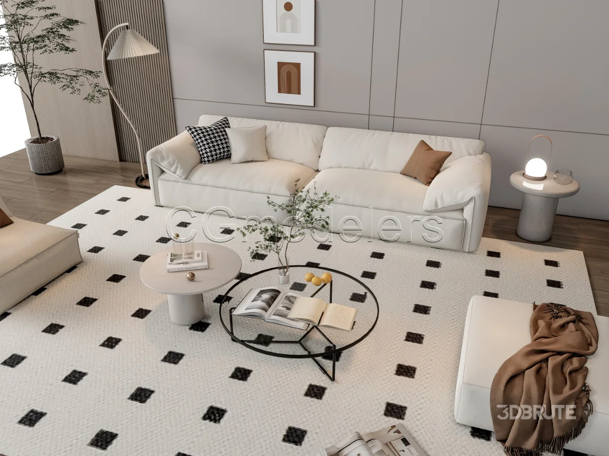 MODERN LUXURY LIVING ROOM SET 14 Image 3