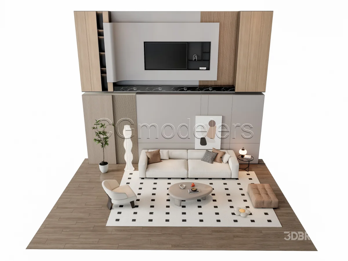 MODERN LUXURY LIVING ROOM SET 19 Image 9