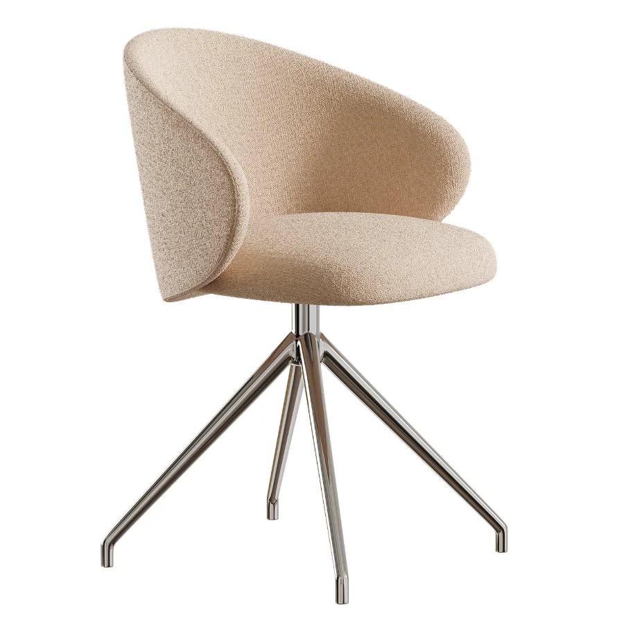 Tuka Upholstered Swivel Chair Image 2