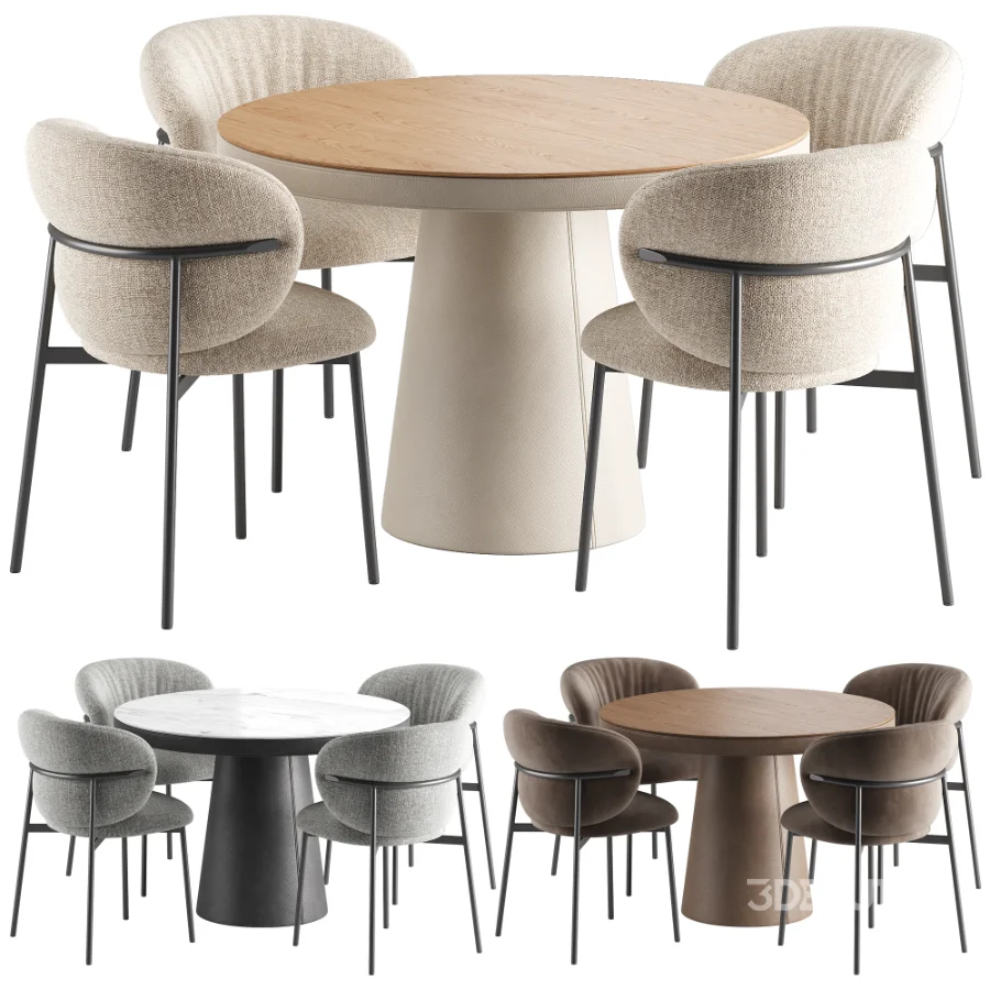 Rutte Flow Chair Lagen Dining Table Image 1