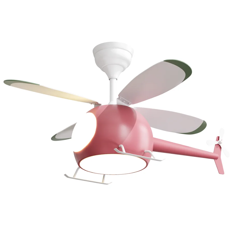 Creative Cartoon Airplane Ceiling Fans with LED Lights Image 6