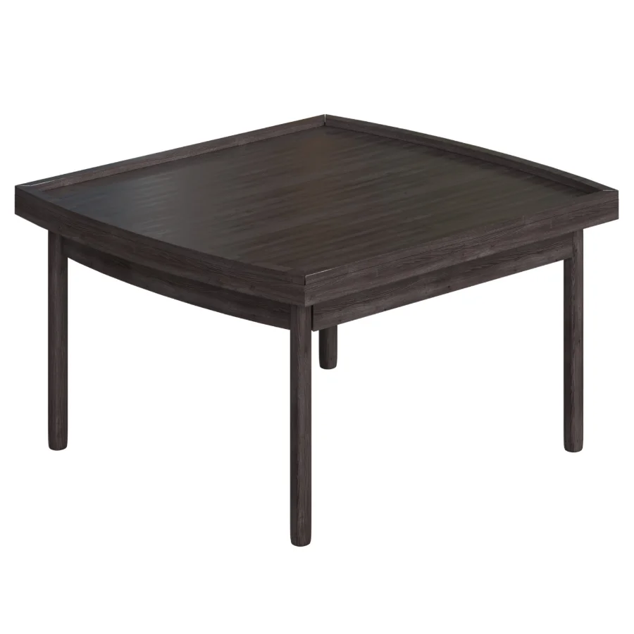 Square Wooden Coffee Table Image 1