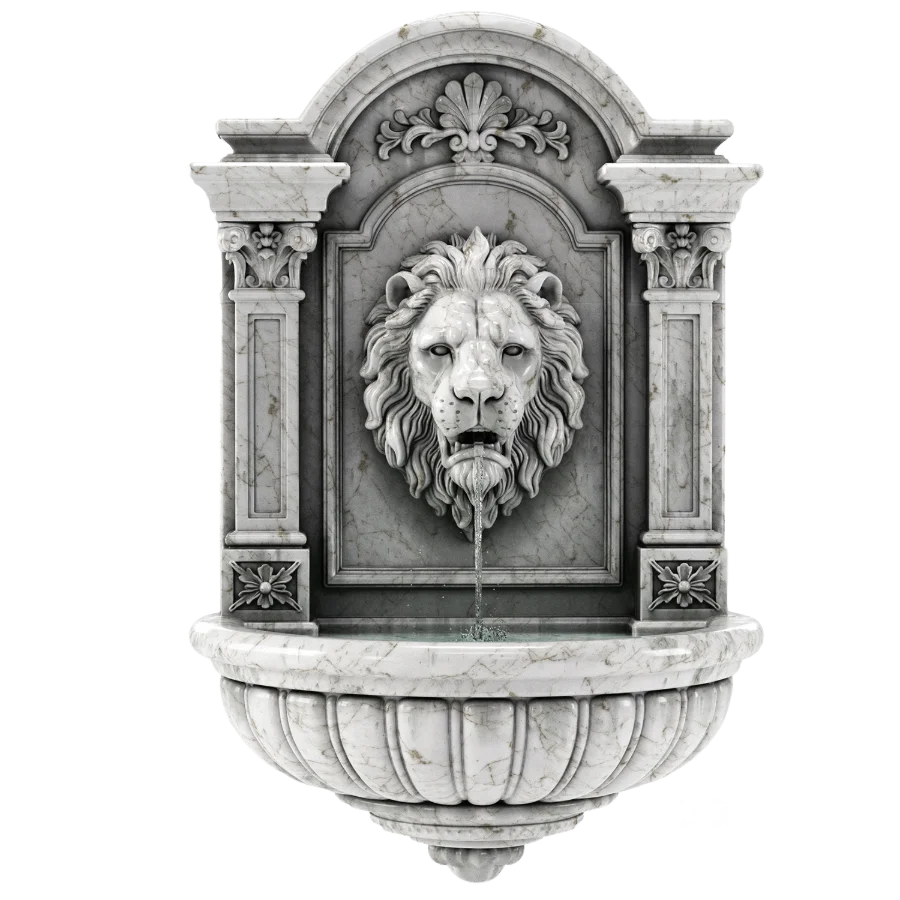 Fountain Collection 02 – Classic Lion Head Wall Fountain Image 4