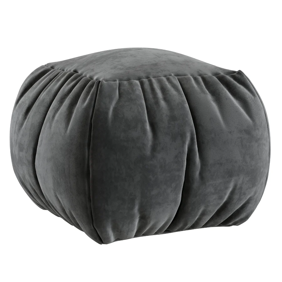 Velvet Pouf Image 2