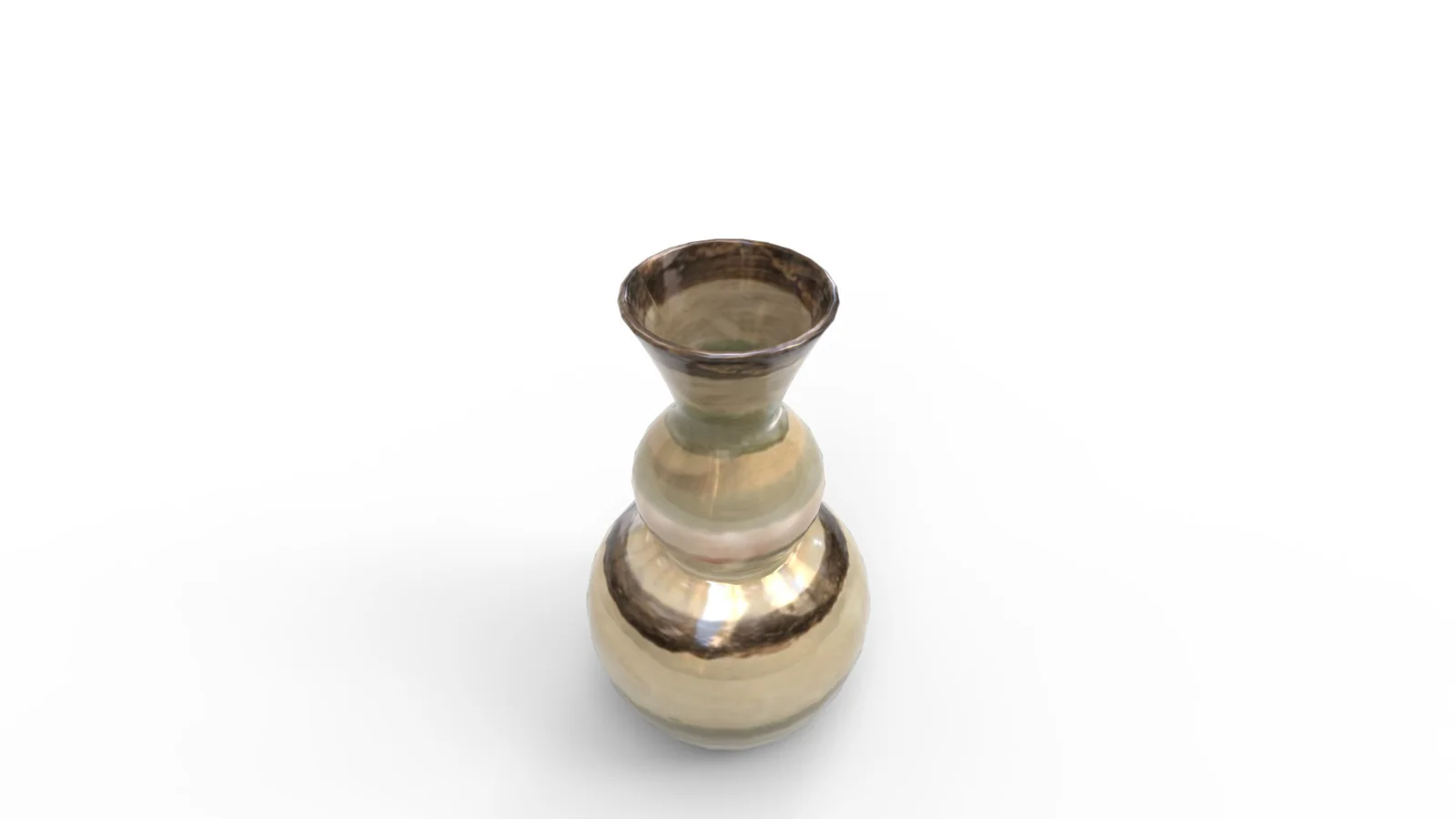 Bradburn Home Double Gourd Stripe Floor Vase Image 6