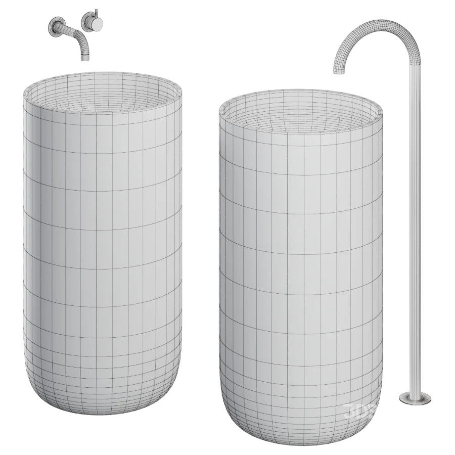 Freestanding Clay Basins FB I | Studio LOHO Image 2