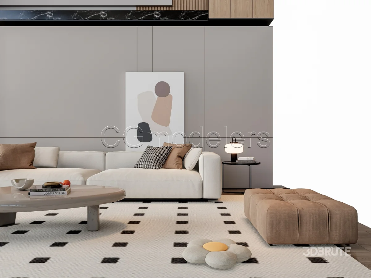 MODERN LUXURY LIVING ROOM SET 19 Image 7