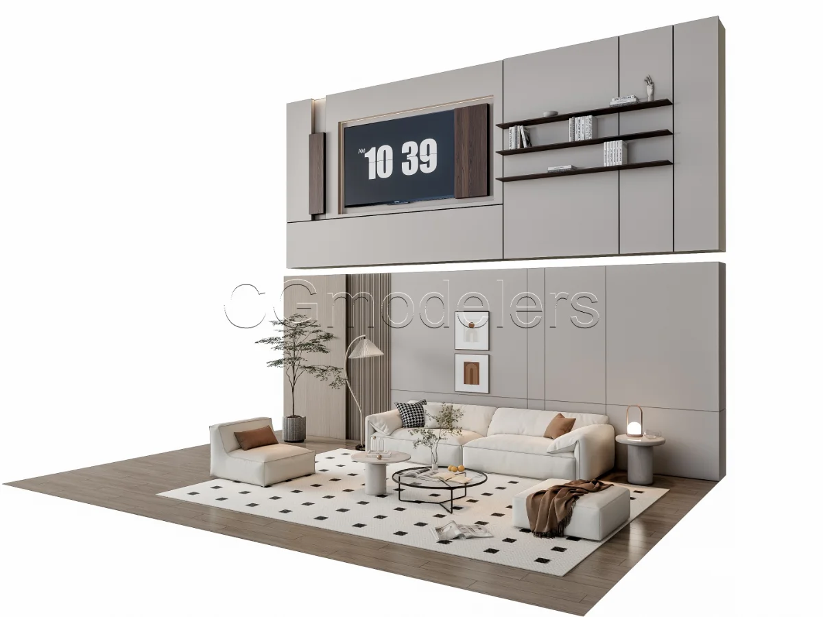 MODERN LUXURY LIVING ROOM SET 14 Image 13