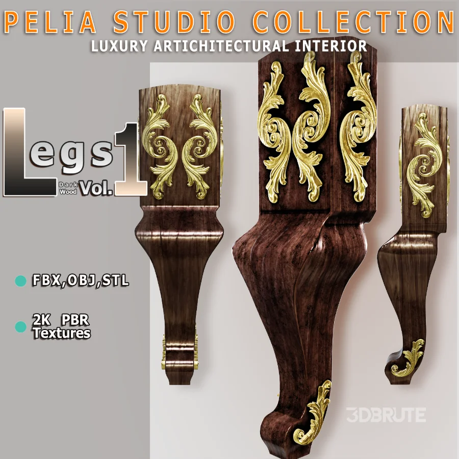 Leg-1-DarkWood Image 1