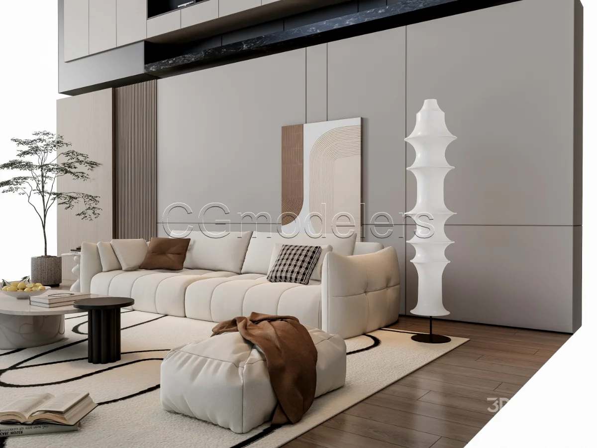 MODERN LUXURY LIVING ROOM SET 20 Image 9