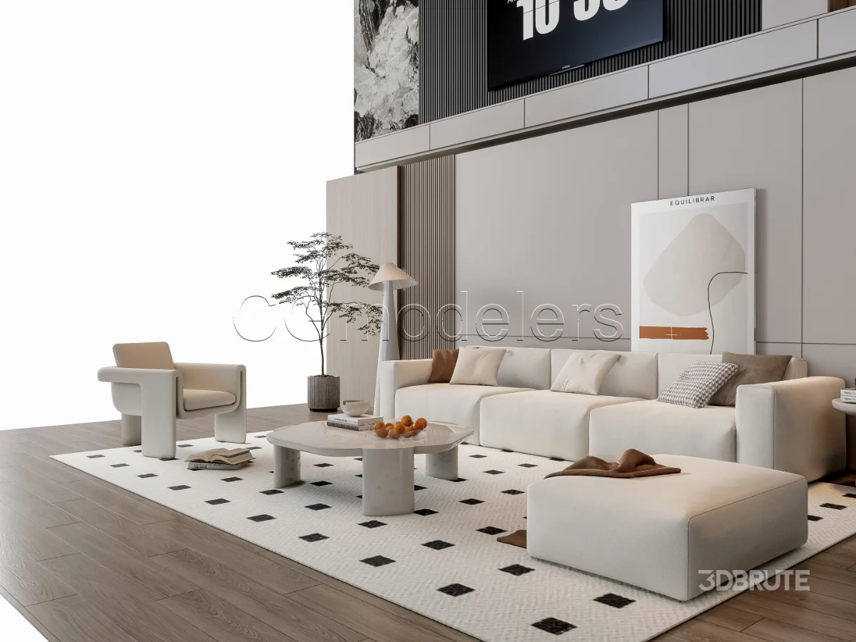 MODERN LUXURY LIVING ROOM SET 17 Image 14