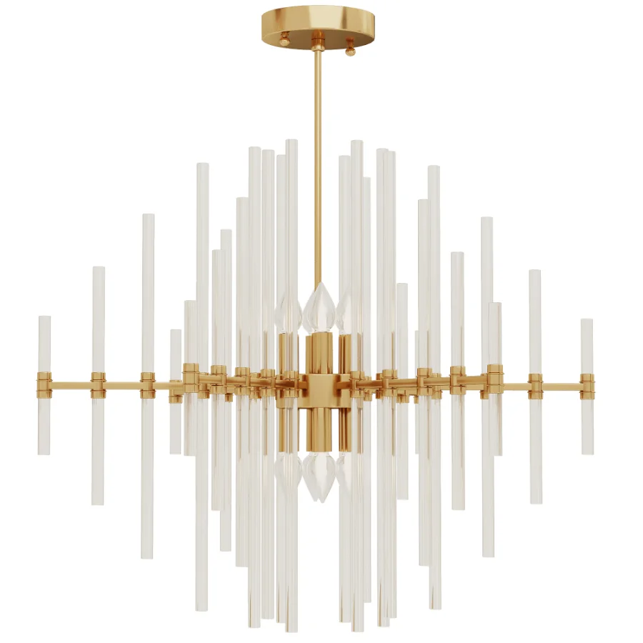 Sienna crystal rod pendant Image 2