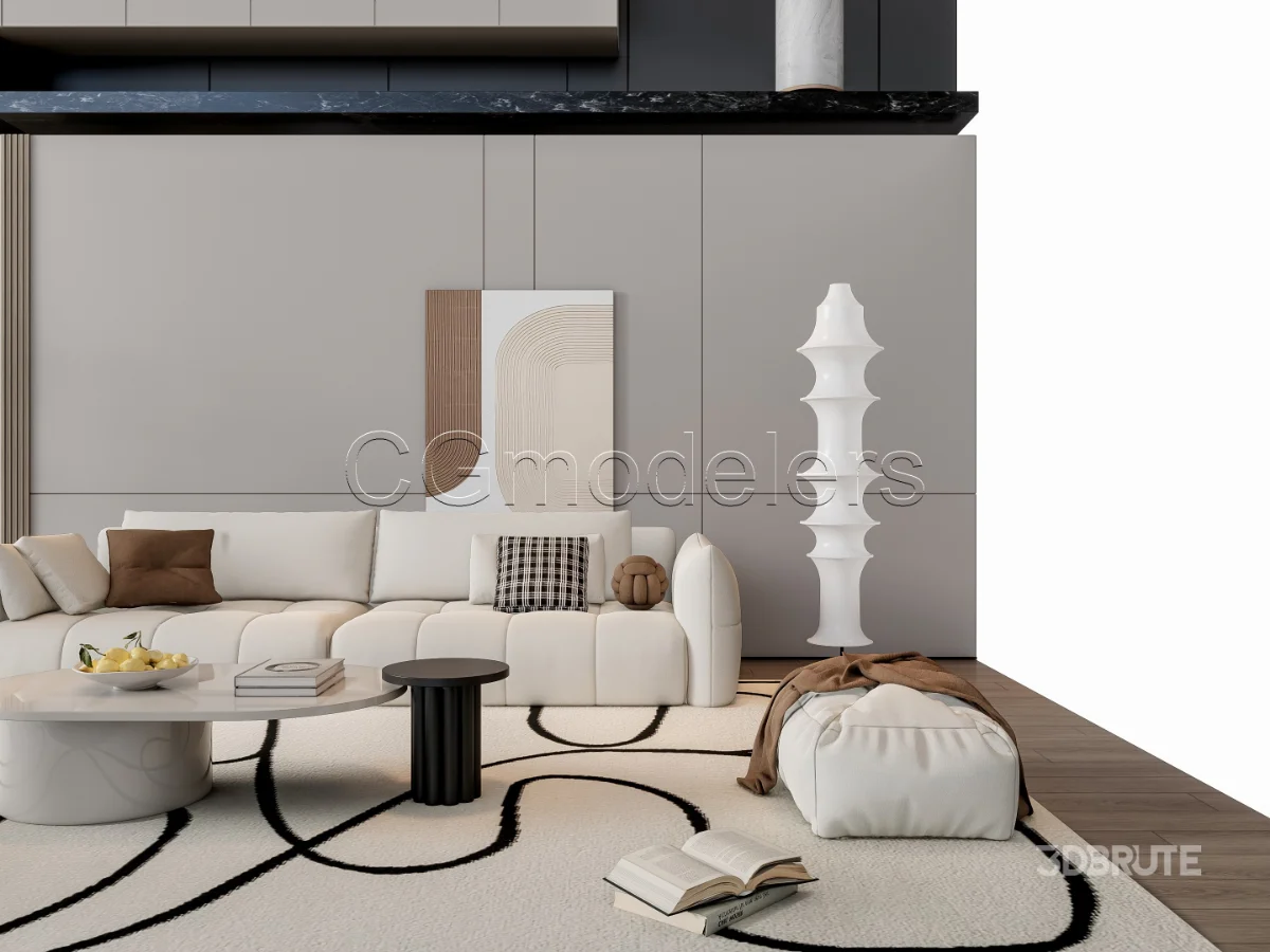 MODERN LUXURY LIVING ROOM SET 20 Image 6