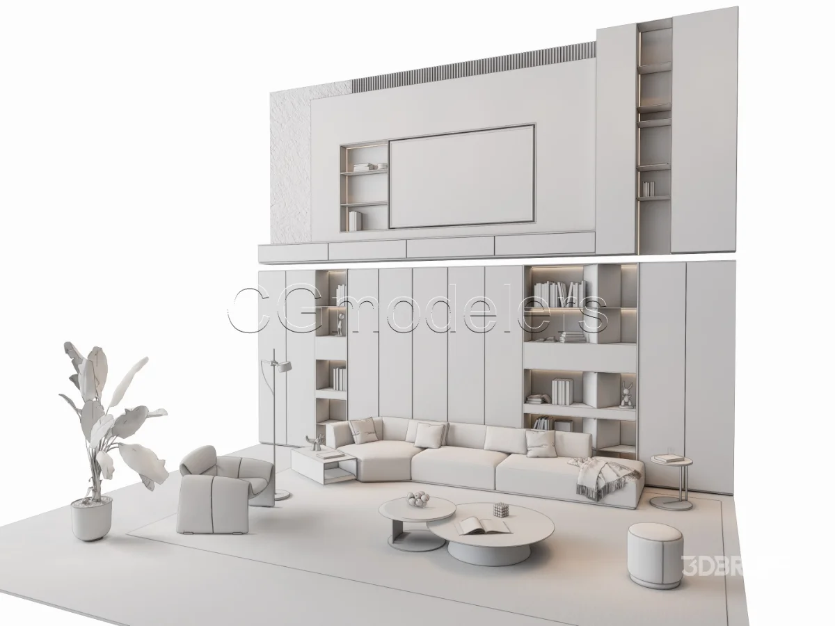 MODERN LUXURY LIVING ROOM SET 4 Image 20