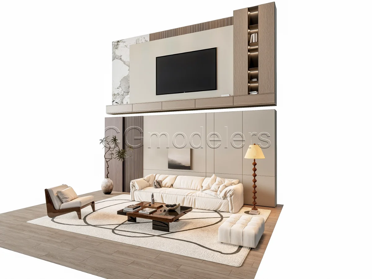 MODERN LUXURY LIVING ROOM SET 7 Image 10