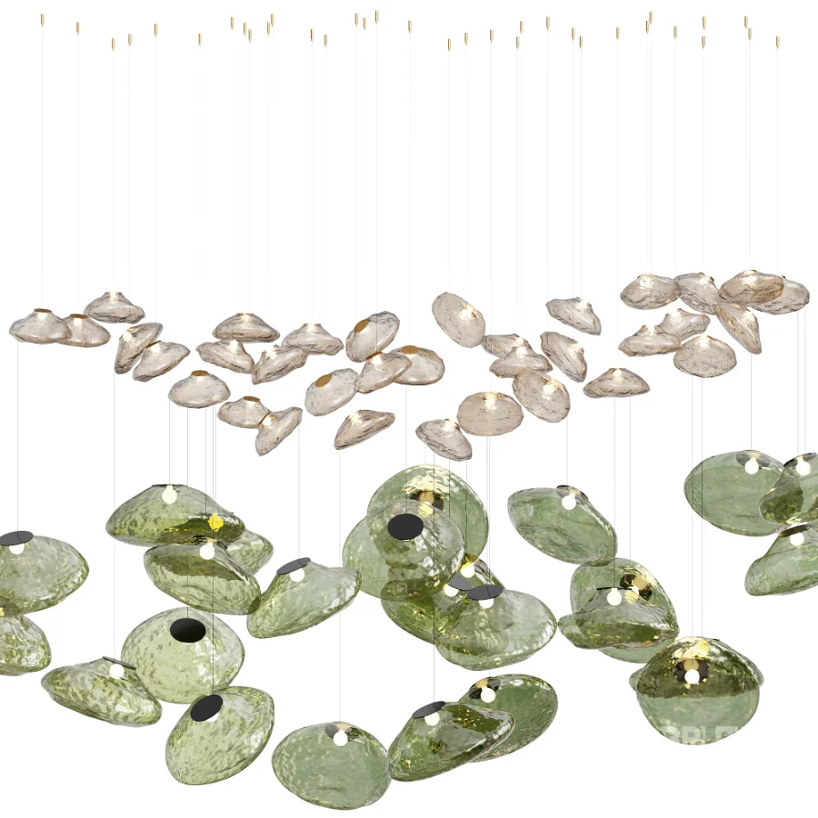 Random Glass Pendant Light By Pinlighting Image 1
