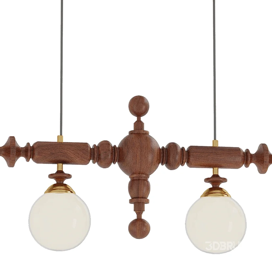 Cambridge Wooden Chandelier set2 Image 2