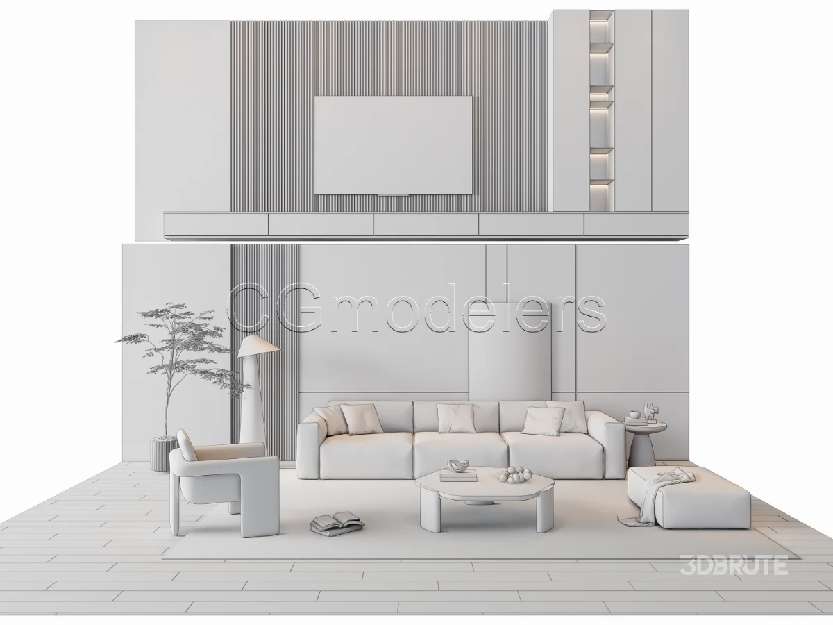 MODERN LUXURY LIVING ROOM SET 17 Image 3
