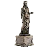 Classical Roman Goddess Statue with Ornamental Pedestal - Thumbnail 1