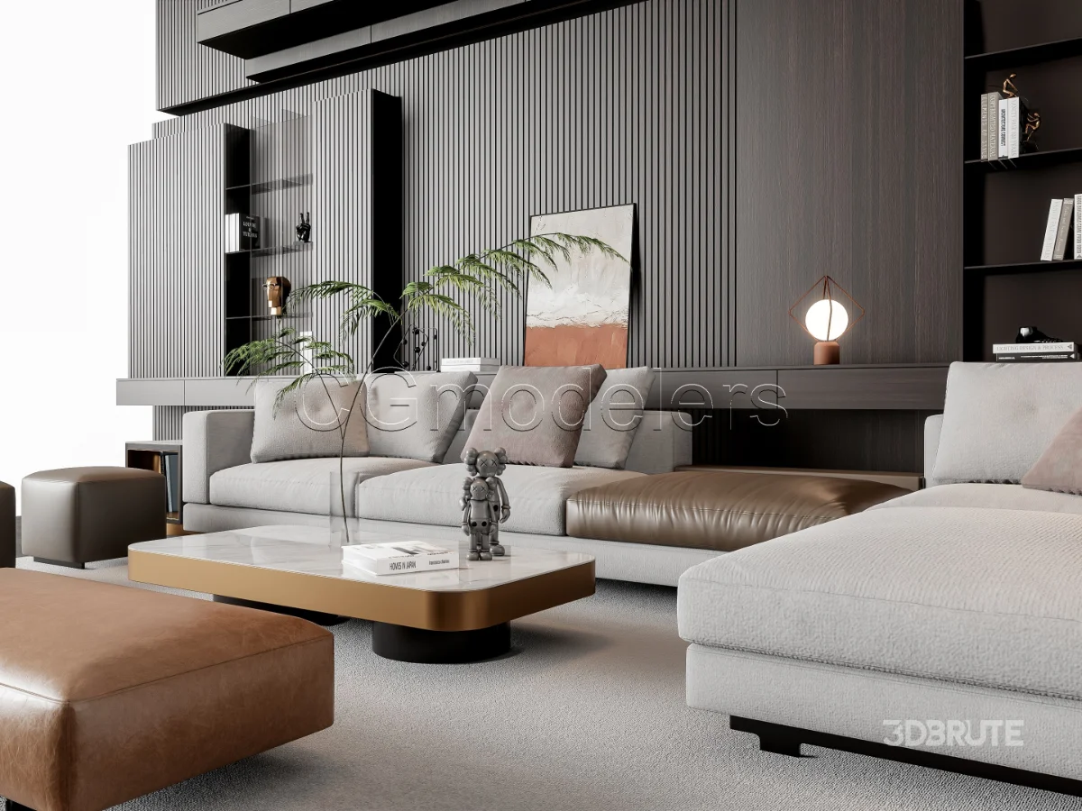 MODERN LUXURY LIVING ROOM SET 16 Image 2