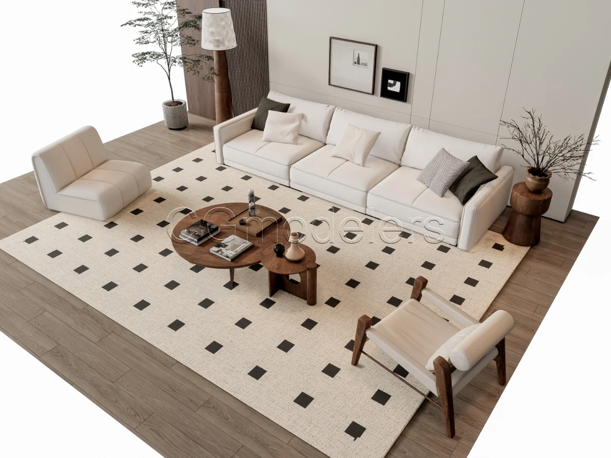 MODERN LUXURY LIVING ROOM SET 6 Image 10