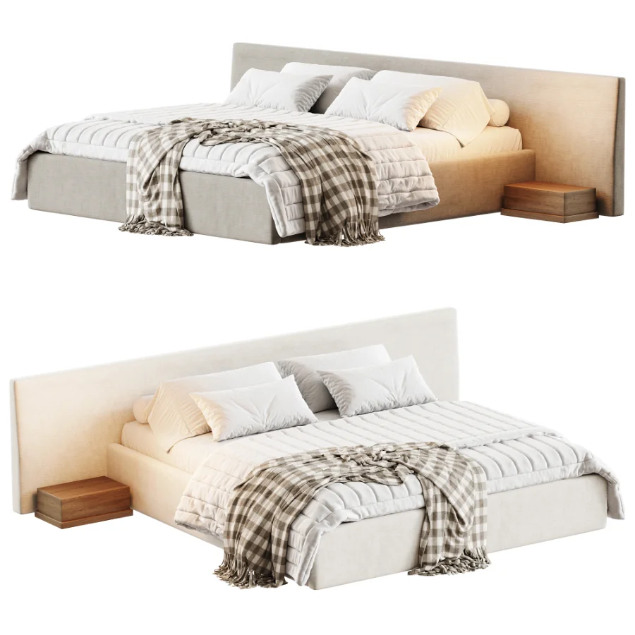 Minimalistic style bed Image 1
