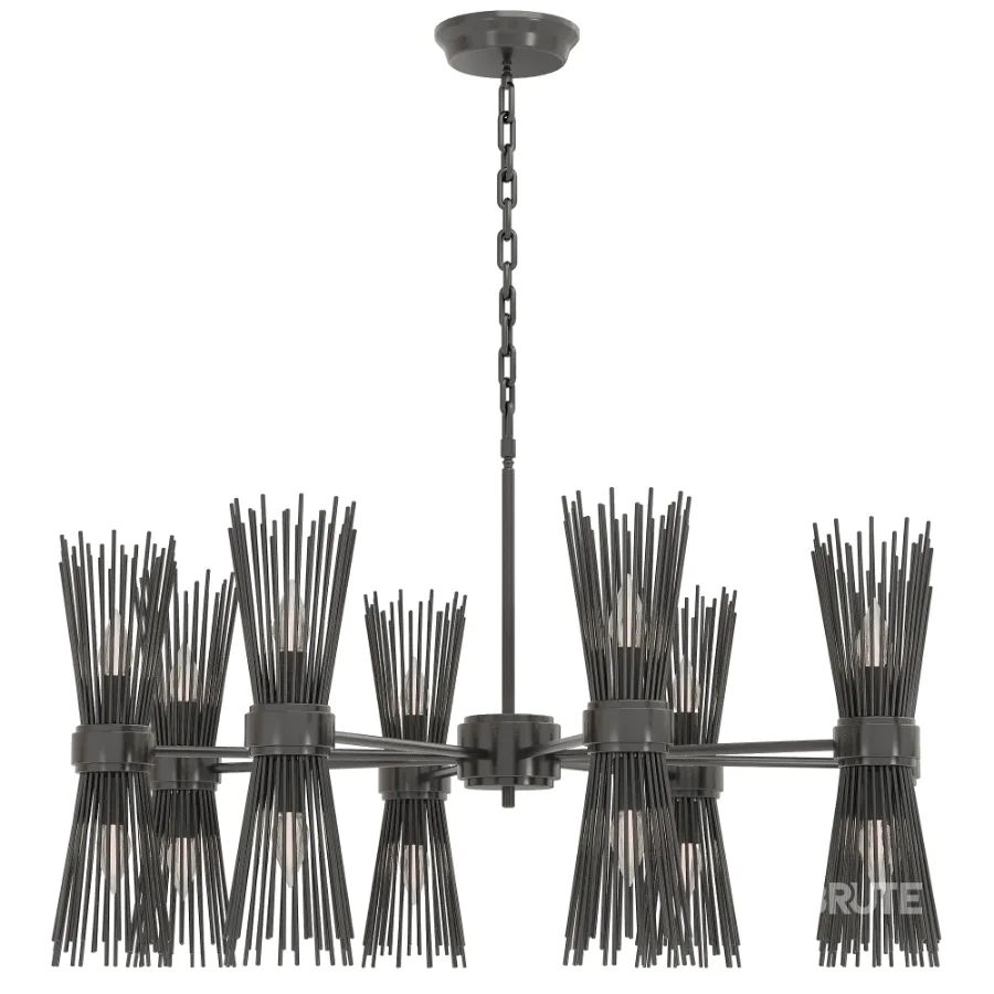 Skyla Brass Chandelier Image 6