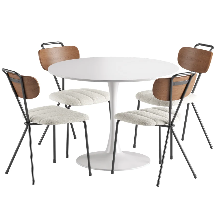 Berry Chair Tulip Table Image 5
