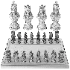 Chess Set Luxury Medieval Sculptural - Thumbnail 4