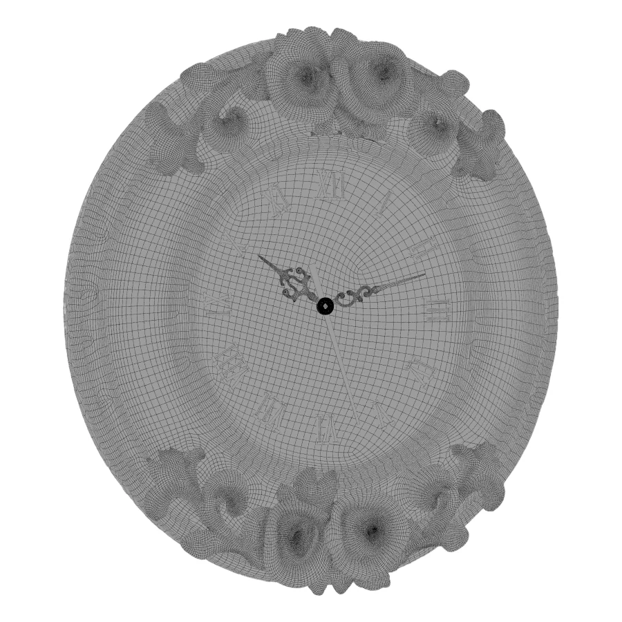 Classic Floral wall clock-01 Image 1