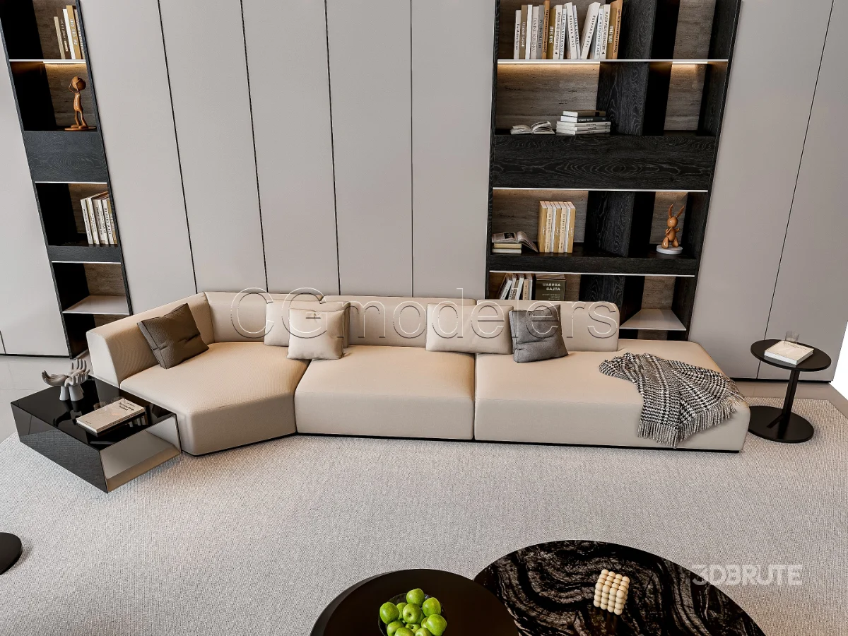MODERN LUXURY LIVING ROOM SET 4 Image 9