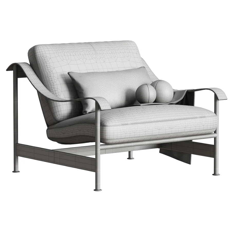 Outdoor Sandy Single Sofa Image 1