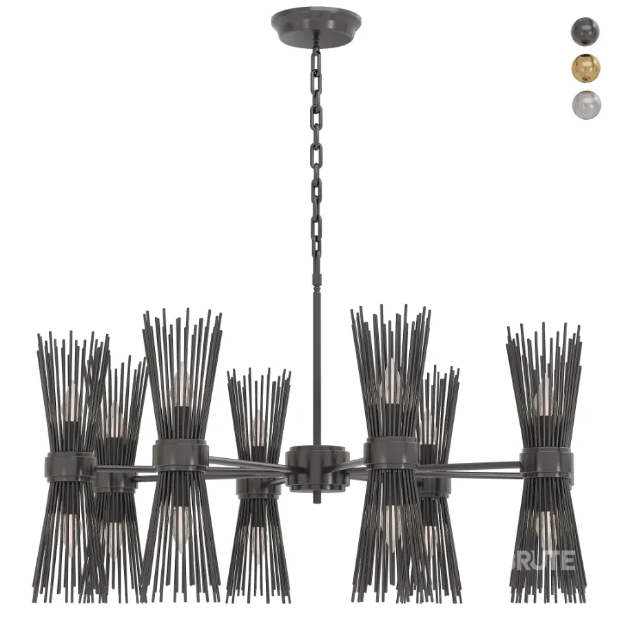 Skyla Brass Chandelier Image 4
