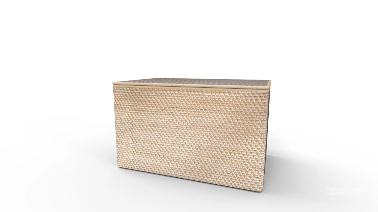 Modern Weave Lidded Storage Basket Image 4