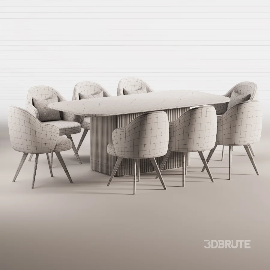 LESLIE ARMCHAIR and Dining Table Image 4