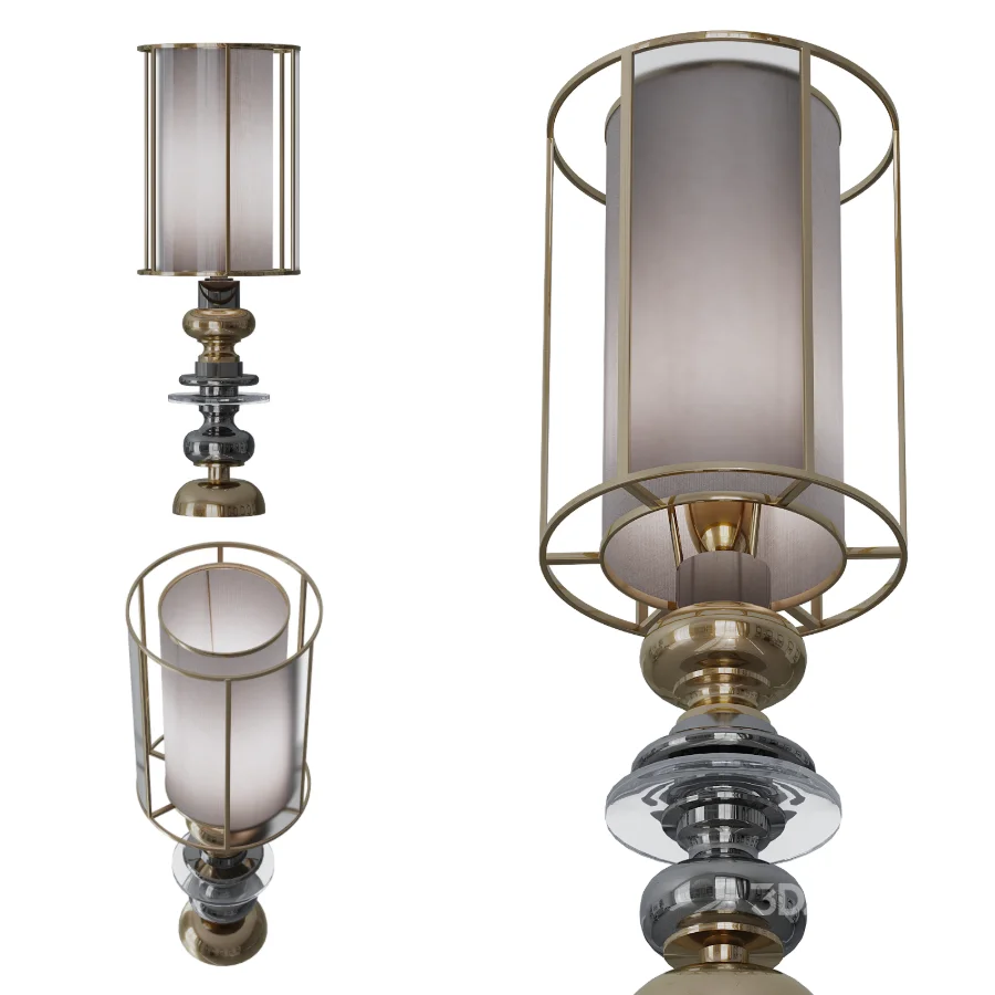Sigma L2 CL2088 Gold Majolica Table Lamp Image 1