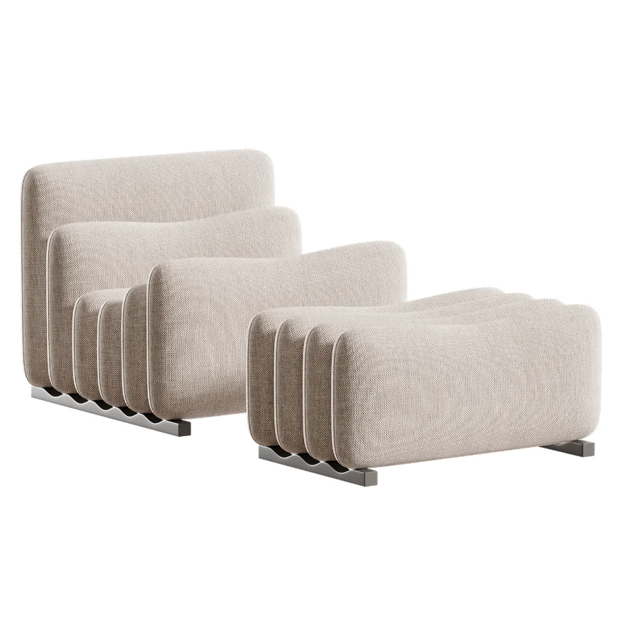 Additional System Armchair with Footstool Image 4