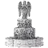 Fountain Collection 01 – Classic Marble Angel Fountain with Water - Thumbnail 6
