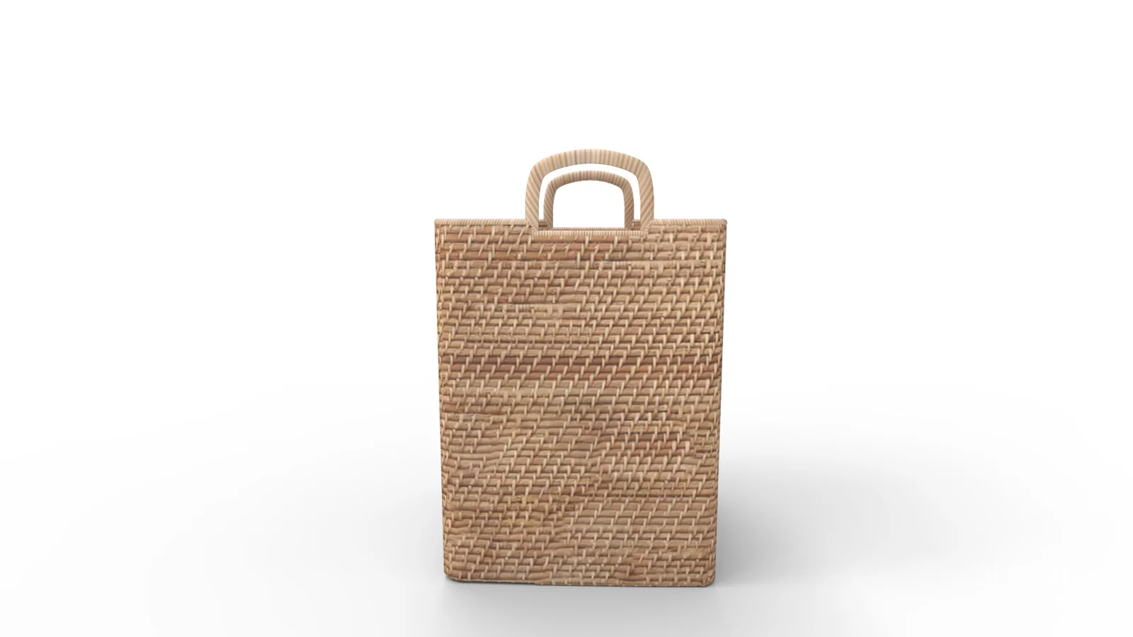 Modern Weave Tall Handle Basket Image 3