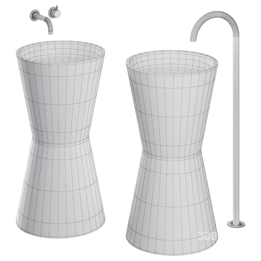 Freestanding Clay Basins FB II | Studio LOHO Image 6