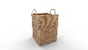 Modern Weave Tall Handle Basket - Thumbnail 9